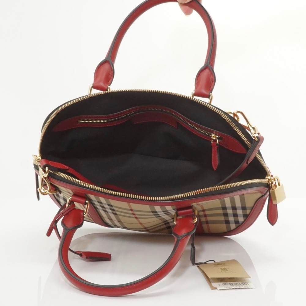 Brand NWT Burberry HorseferryCheck Bowling #796B70 - Picture 4 of 7